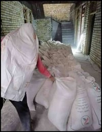 يوجد لدينا جص الفلوجة واصل معه العمال والتفريق ✅ حسب المكان صاعد طابق ...