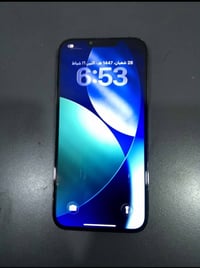 ١٣برو ماكس ذاكره ٢٥٦ بطاريه ٩٢ مصعد تك سيمكارت بيه كسر بظهر فوق الكامر...