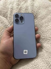 ايفون 13 برو ماكس ذاكره 256 بطاريه 91 قطعه اصليه من ابل  مبدل شاشه بصم...