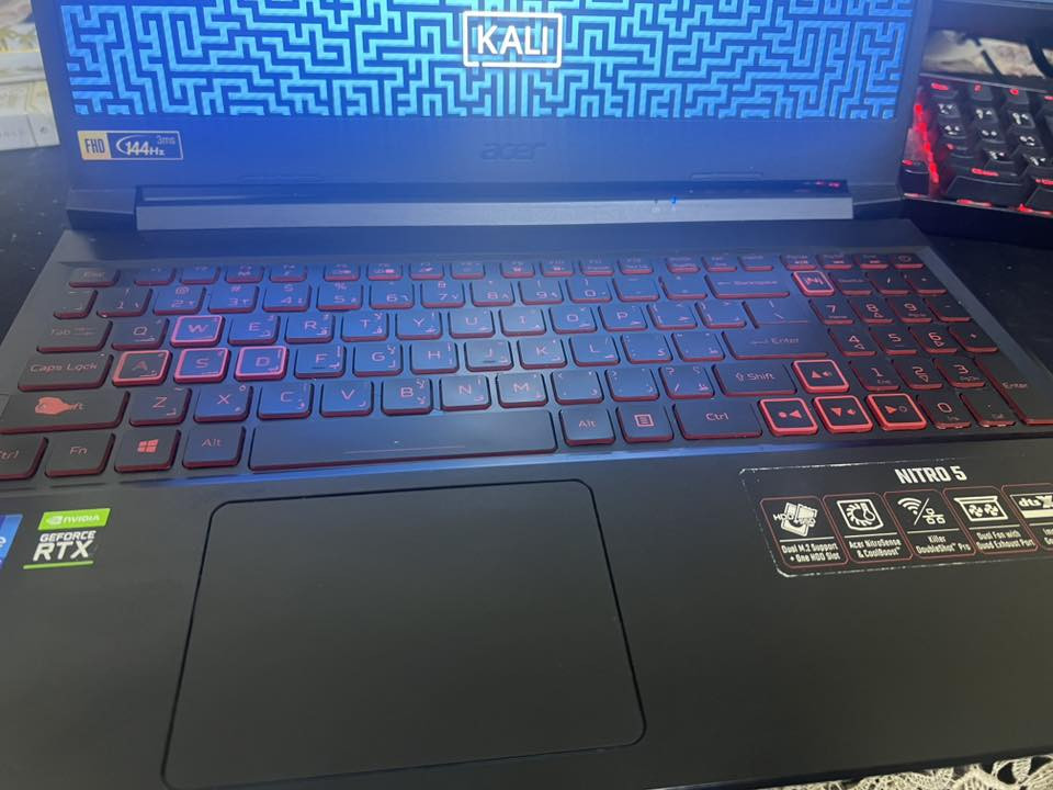 Acer nitro 5
Ram 32 5000
I7 -11850h
3050 6 gb
Ssd500
Nvme 1T 
كامل ملحقات 
900 بيهة مجال قليل 
بغداد السيدية 
***********

