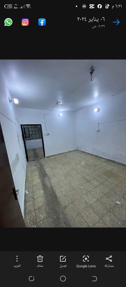 مساء الخير والعافيه يوجد مشتمل لعائله صغيره طابق واحد 55م للأيجار بشارع الارامل قرب بنچرچي ضياء . الاتصال ***********
