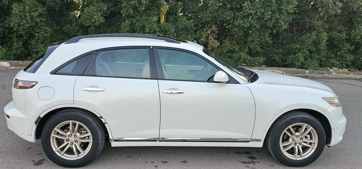 السلام عليكم ورحمة الله
انفنتي FX35  موديل 2008  للبيع 
- محرك 3.5  بحالة جيدة 6 سلندر 
- رقم سليمانية سنوية باسمي 
- كلشي بالسيارة شغال تبريد تدفئة كهربائيات باتري جديد صدرها جيد .
السعر / ٨٥
العنوان بغداد/ شارع حيفا /***********
