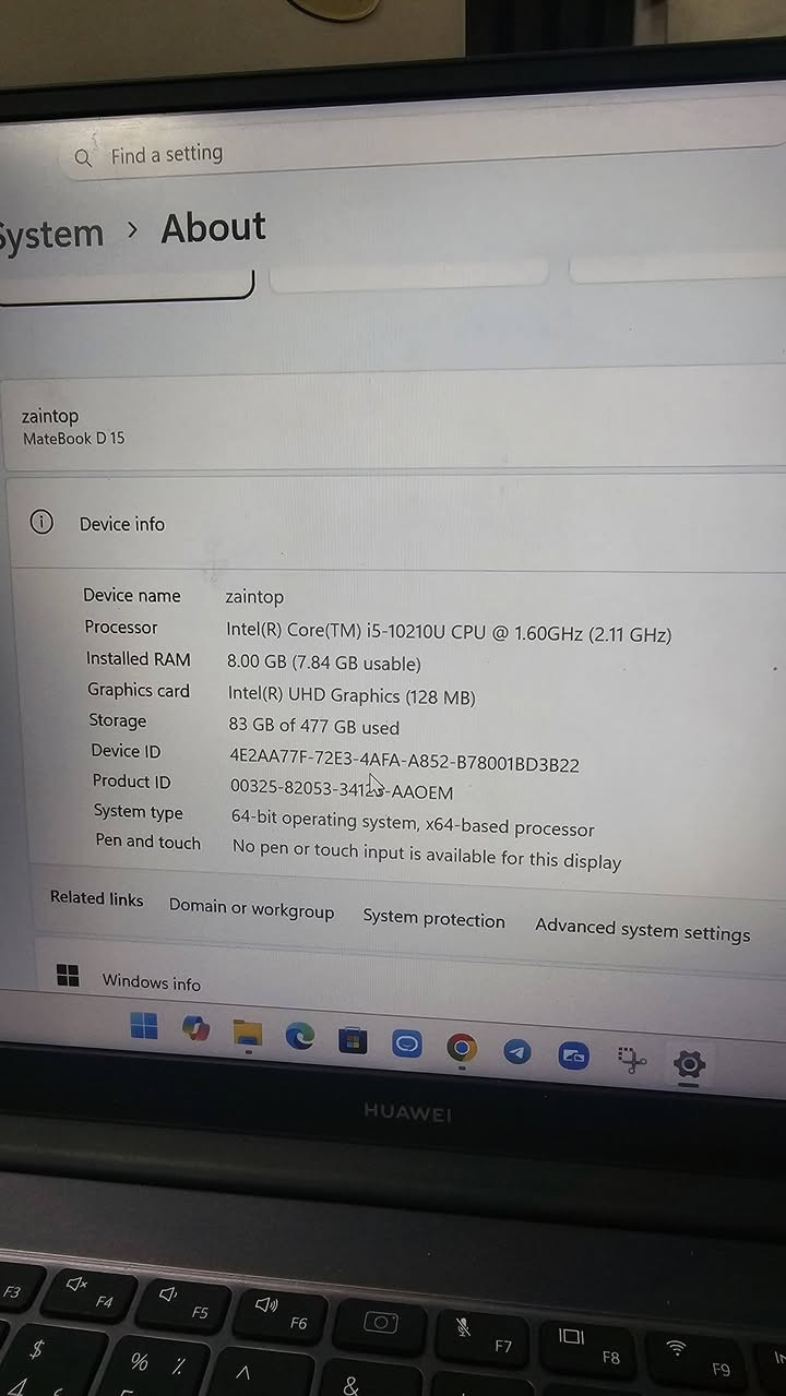 لابتوب هواوي ميت D15  معالج i5 جيل العاشر رام ٨ وتخزين 512 SSD جهاز نظيف وشحن سريع حجم الشاشة 15.6 FHD للتواصل على الخاص او الرقم ***********
السعر 450 الف  قابل للتفاوض موجود توصيل لكل العراق
