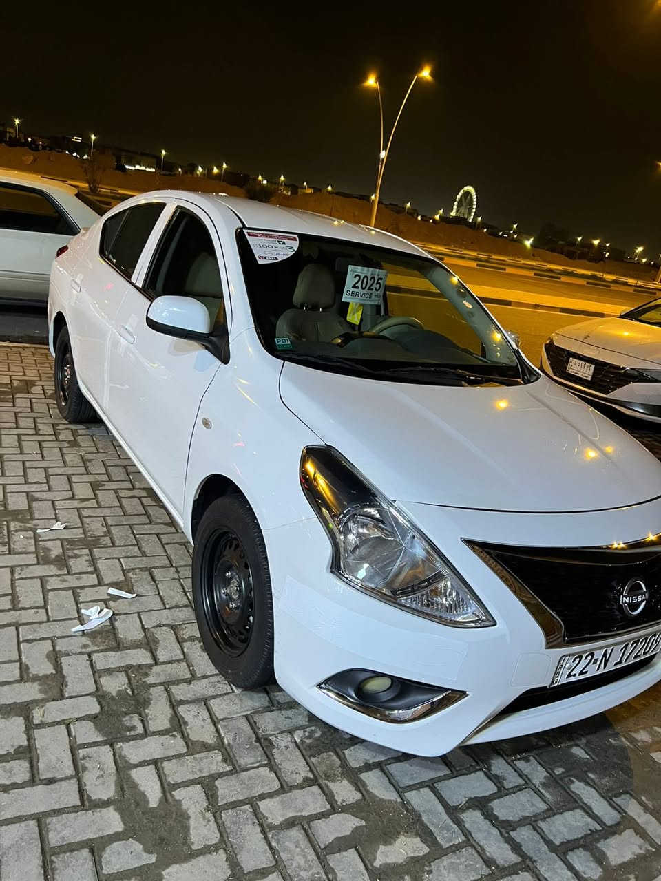 نيسان صني هندي 2025أم البليته الزركه. ماشيه 6000  مدوشمه كشنات ورضيات وبردات هم سبير منازل بيها بس مدكر فتوحه براغيه وتكحيل عل كد إصبع بالبنيد فقط لا غير وباقي سياره كفاله المكان البصره حي المهندسين السعر 130 وبيها مجال  رقم ( ***********)
