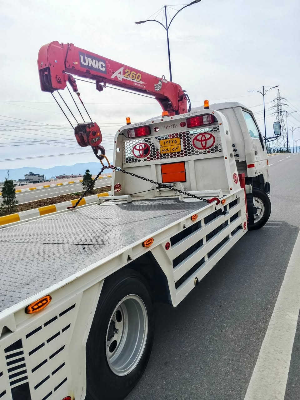 السلام عليكم 

للبيع تويوتا داينا كرين فلات موديل ( 2002) ماشاءأللة ♥️
حجم 300 / B14 / مكينە بمونوزل 4 سلندر 5 برغي 
كرين يونك أوروبي (0) جديد جديده مامشتغل العراق 
كرين 2,600 طن 2 سلايت !4 رجلين موديل كرين 2010
طول بدي 5,60 متر صافي باب دفتري 
السيارة ماشاءأللة جديد جديده نفس الصورة 
مابي اي نقص محرك + گیر + شاصي + كرين مكفول بشرط 
تخم تايرات و باتري جديده رقم سليمانية 
عنوان السليمانية مركز مدينة قريب السرجنار 
***********
shabaz : kren
