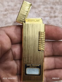 قداحة برنس • طلاء ذهب • إنتاج سبعينيات