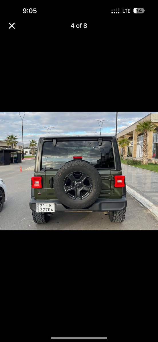 Jeep wrangler 2021
‎مواصفات sport 
‎ماشییە 59 الف مایل 
‎بدون صبغ بدون بارد بدون دواخل الحادث بس التایر سکن و الباقی مکفول 
گیر مکینة کولا بشرط
***********
