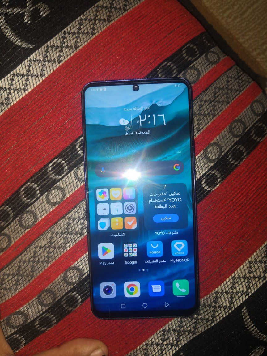 هونر 8 x برو
ذاكرة ١٢٨ رام ٦
مبدل لمس فقط
شحن تايب سي
معالج سناب دراكون
شاشة سوبر امولد
غير متواجد عالفيس
***********
