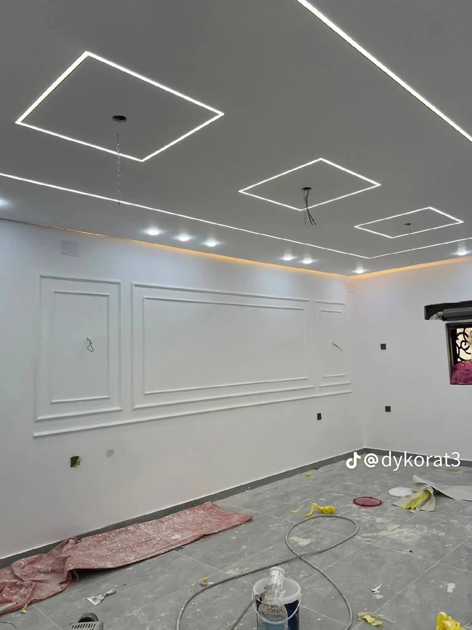 ديكورات جبس بورد سعر متر ٥ الالف عمل فقط بدون طلس ***********
