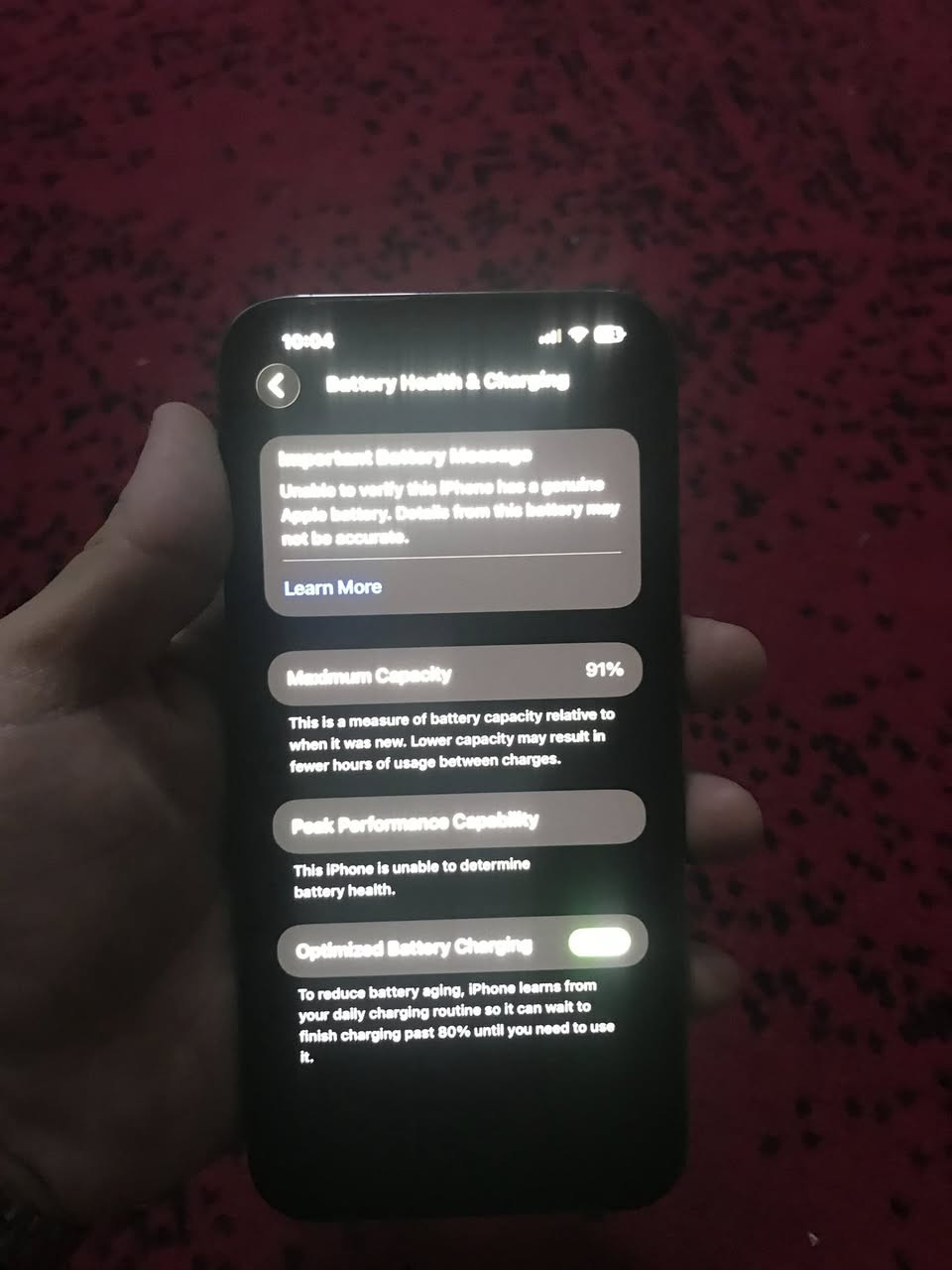 13 pro max
مستبدل بطارية نسبتها ٩١

ذاكرة ١٢٨ نموذج M

السعر ٤٩٠ الف قفل او مراوس ب١٣ برو 

مكاني بغداد مدينة الصدر

رقم الهاتف ***********
