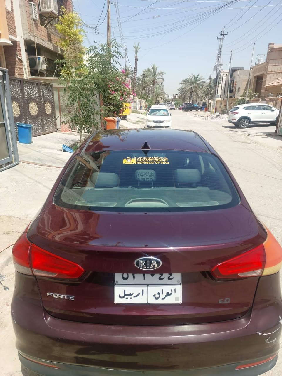 سلام عليكم
سيارة للبيع كيا فورتي موديل ٢٠١٧ مواصفات العادية رقم اربيل 
السعر ١١٠$ وبيها مجال بسيط
مكان بغداد 
حي الخضراء 
***********
