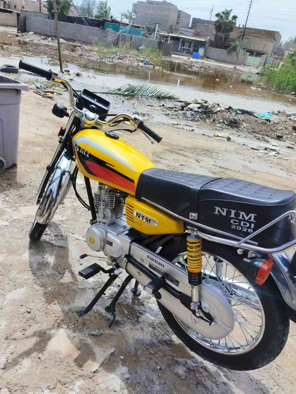 سلام عليكم 
دراجه نامه متياز موديل 26
صار شهر من طالعه من الوكيل 
مكينه مكفوله المكان 
ابو غرق 
***********
