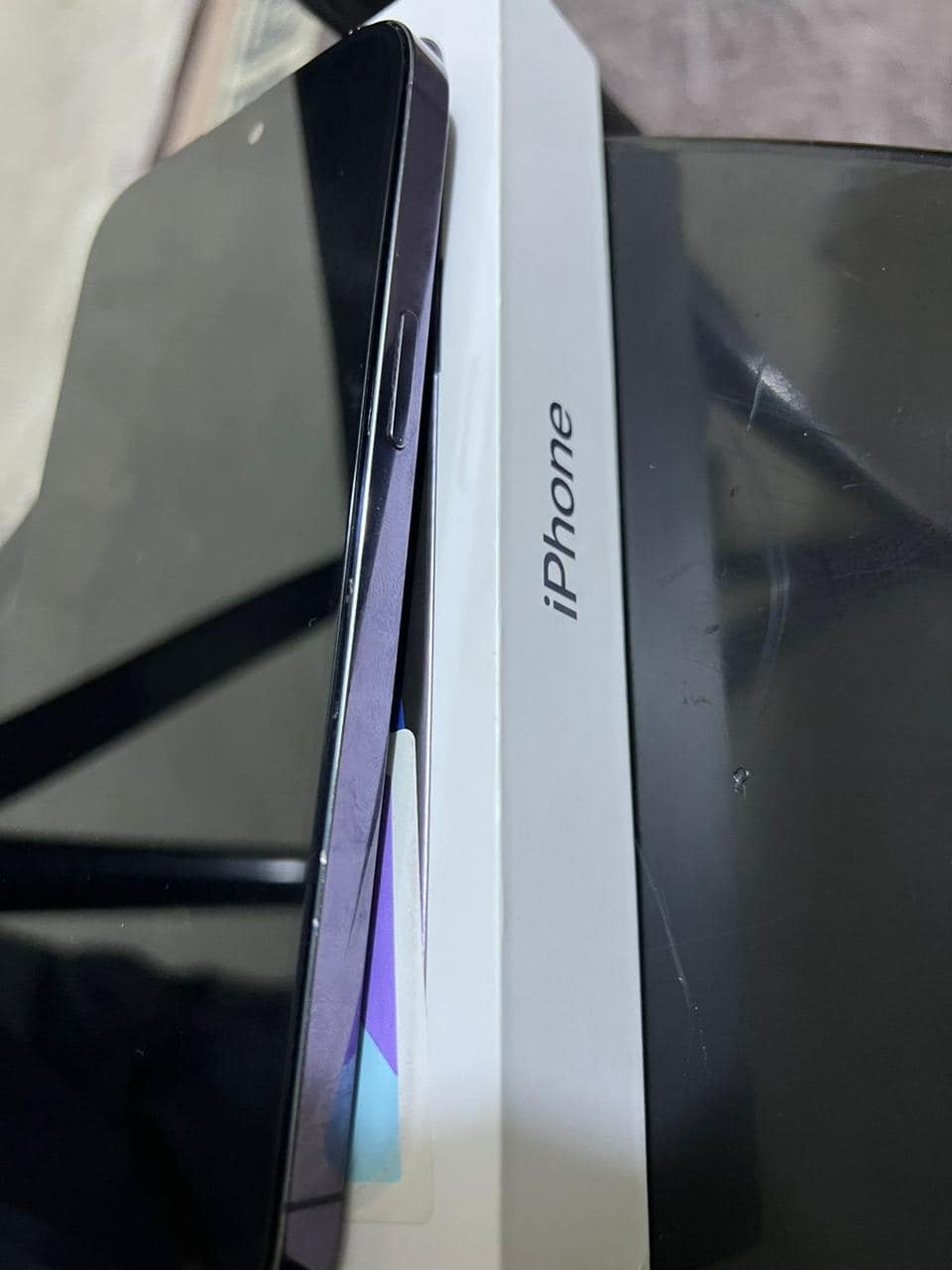 ايفون 14برو ماكس ذاكره 256 جاهز الجهاز مبدل ظهر والشاشه والبطارية السعر ٥٠٠الاستفسار خاص الكرخ قرب جسر الصرافيه ***********

