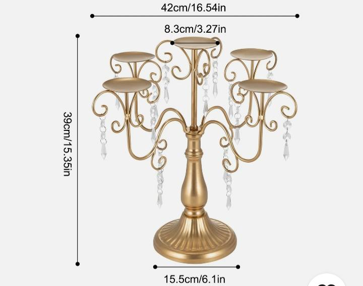شمعدان ملكي فاخر خماسي الرؤوس - لمسة فخامة لمناسباتكم ✨
الوصف:
أضف لمسة من الرقي والأناقة الكلاسيكية إلى منزلك أو مناسباتك مع هذا الشمعدان الذهبي العتيق. يتميز بتصميم فني يجمع بين المتانة والجمال، مما يجعله قطعة ديكور استثنائية تجذب الأنظار.
​لماذا تختار هذا الشمعدان؟

​تصميم عتيق فاخر: يتميز بـ 5 أذرع بتفاصيل منحنية متقنة تضفي طابعاً ملكياً على المكان.

​جودة عالية ومتانة: مصنوع من معدن متين مطلي باللون الذهبي المطفي لضمان الاستدامة والمظهر الفخم.

​متعدد الاستخدامات: مثالي لتزيين طاولات الطعام، حفلات الزفاف، المهرجانات، والمناسبات الخاصة.

​قاعدة ثابتة: مصمم بقاعدة دائرية عريضة تضمن استقرار الشموع وحمايتها من الانقلاب.

​المواصفات:

​اللون: ذهبي ملكي.

​السعة: يتسع لـ 5 شموع.

​الحالة: جديد بجودة ممتازة.

​[سعر 5الاف دينار ]
📍 الموقع: [بغدا /البياع]
🚚 يتوفر شحن وتوصيل لجميع المناطق.
📞 للطلب والاستفسار:[***********]
