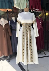 فستان عيد • هوريم دابل تركي • مقاسات ٣٨-٤٠-٤٢-٤٤-٤٦