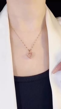 قلادة قلب ذهبي • ستيل تركي اصلي • طلاء ثابت