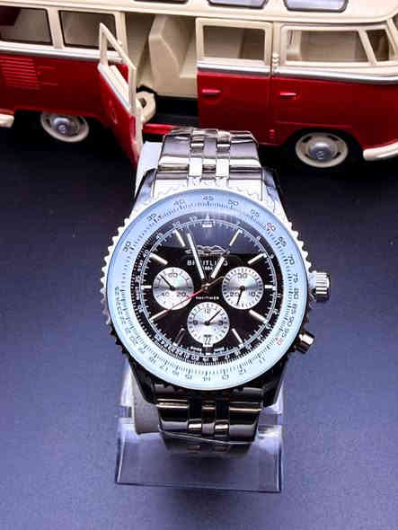 ❤️ حلويات ❤️
💢💢 الوان جديدة وسعر جديد 🥰

❌السابق 💸 السعر 35 الف 💸

✔️✔️ الحالي 💸 السعر 30 الف 💸

🔆 المواصفات :

🕔ساعة يد كرونوغراف بري-تلي—نغ  ناف—يت ايم-ر  للطيارين … مينا نحاسي متموج بالوان /بني نحاسي  وابيض واخضر وازرق وتبفاني  
✔️ قطر الساعة + 45 ملم 
✔️ ستوب ووج شغال (فديو بالتعليقات ) 
✔️ سناتر شغالة بكامل وظائفها 
✔️ رنك دوار ( Slide Rule Bezel )
✔️سوار معدني عالي الجودة
✔️ظهر مختوم بشعار 🦅 
✔️زجاج زفير ضد الخدش لماع✨✨  
✔️تتمتع ببطارية عمر طويل 
✔️ وزن القطعه +137 غرام 
✔️تاريخ شهري على الرقم 6

💥وظيفة الطوق (الرنك ) المتحرك :

💢💢 كمبيوتر طيران دائري: يعمل كجهاز كمبيوتر طيران مصغر يمكن ارتداؤه على المعصم …

يتوفر توصيل🚚 لكل مدن العراق 🇮🇶

هاتف #دقيقة واتساب 🟢 *********** 🟢
