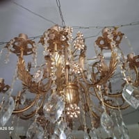 نجفتين كريستال • روكوكو فرنسي • قطر ٨٠ سم