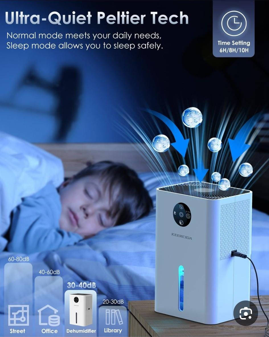 هذا مزيل رطوبة كهربائي منزلي محمول من AONELAS. 
يتميز بخزان مياه بسعة 1.8 لتر.
يمكنه إزالة ما يصل إلى 450 مل من الماء يوميًا (عند 86 درجة فهرنهايت ورطوبة 80%).
يحتوي على 7 ألوان من أضواء LED.
يتضمن مؤقت إيقاف تشغيل لمدة 6/8/10 ساعات.
يعمل بهدوء وموفر للطاقة
25 الف سعره  أوربي اصلي @إشارة


**إذا كنت صاحب هذا الإعلان وتريد حذفه لأي سبب، رجاءا أرسل رسالة إلى الدعم الفني**