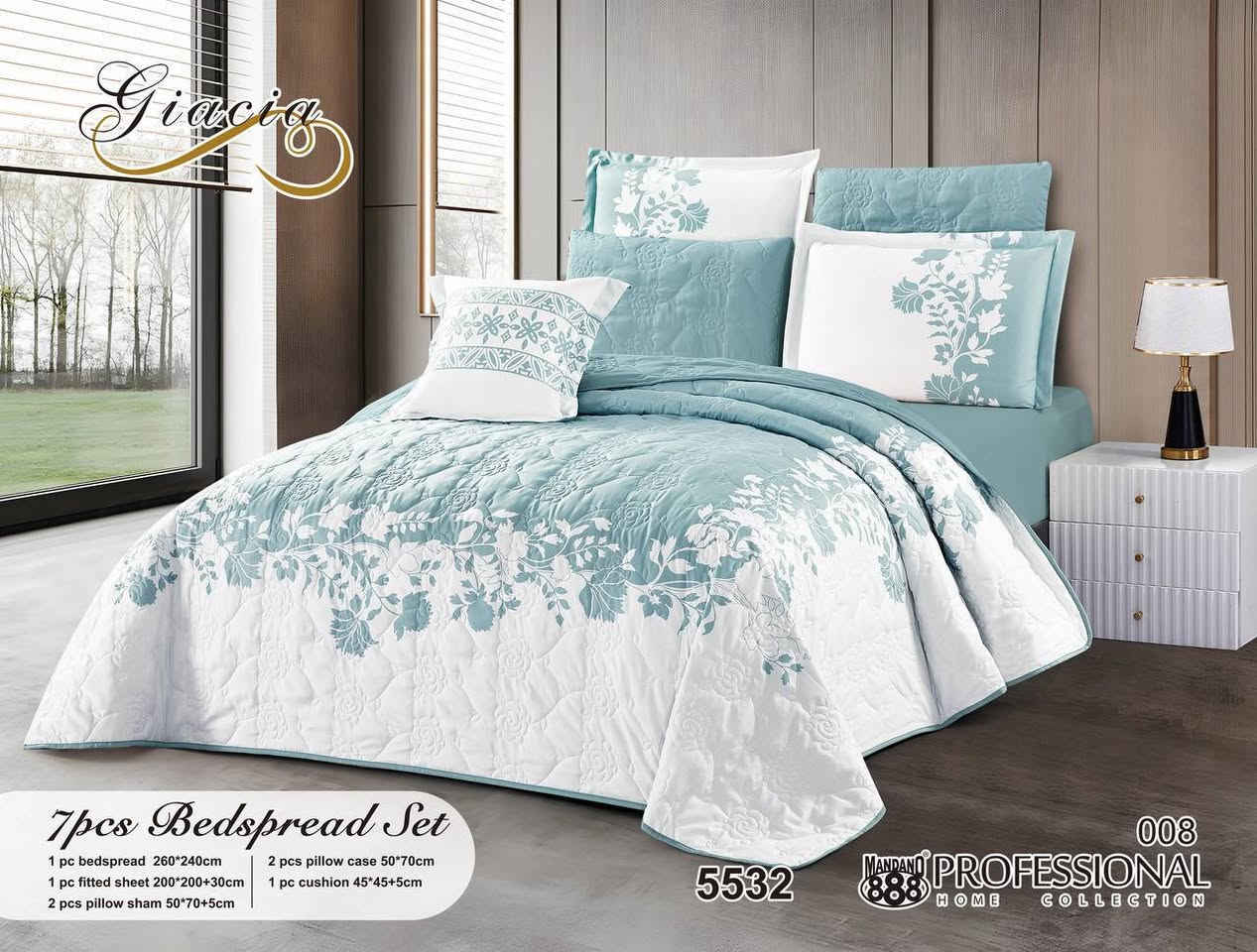 غطوة نفرين 7 قطعة Digital 
قياس الغطوة/ 240+260 king size 
قياس شرشف/ 200+200+30 
2 عدد وجه مخدة/ 50+70 solid 
2 عدد وجه مخدة/ 50+70+5 Digit
1 عدد وجه كوشة/ 45+45 D 

سعر ((40 الف))❤🌿🎀 البصرة, العراق


**إذا كنت صاحب هذا الإعلان وتريد حذفه لأي سبب، رجاءا أرسل رسالة إلى الدعم الفني**