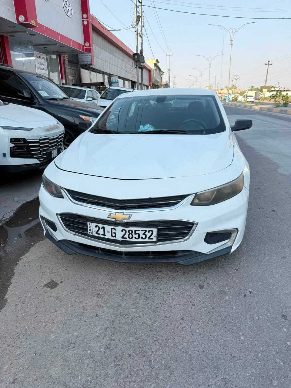 ماليبو 2017 ls
رقم سليمانيه باسمي سنويه بعد بيها 4 سنين تقريبا 
ضرر واضح بالصوره 
يحتاجله بارد باماكن بسيطه وشويه تكحيلات
ماشيه 75 الف 
حساس صالصنه يحتاج تبديل بسببه مشتغل الجيك
والزراكه مدا تذب ماي على الاغلب الماطور عاطل
محرك وكير خير من الله وماكو اي مشكله بيها
السياره افولها كله محسن من اخذتها لليوم ودهن اصلي
السياره سعرها 83 وبيها مجال مكانها صلاح الدين بلد وممكن بغداد
***********
