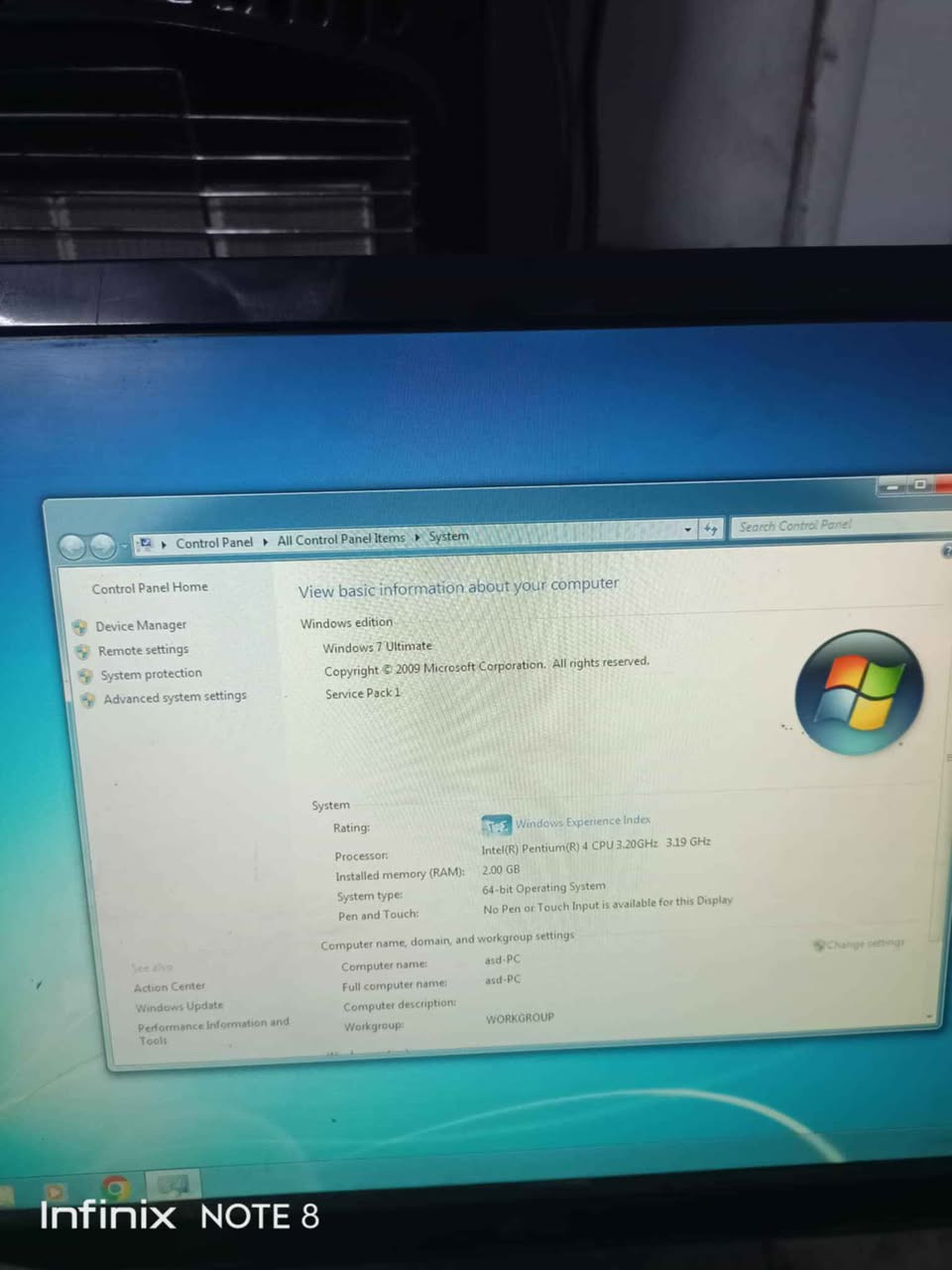 كيس pc مستعمل معالج بينتيوم نواتين مع كارت خارجي من نفيديا سعة 1 كيكا مع هارد 500 كيكا و رامات 2كيكا البصرة, العراق


**إذا كنت صاحب هذا الإعلان وتريد حذفه لأي سبب، رجاءا أرسل رسالة إلى الدعم الفني**