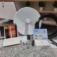 منظومة إنترنت كاملة كله #جديد فقط الصحن مستخدم قليل مثل ما تشوف بل صور...