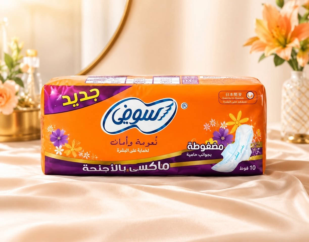 ✨ سوفي
كل تفصيل صُمم ليمنحكِ راحة استثنائية، وثقة لا تتغير.
لأن الأناقة تبدأ من الشعور بالراحة.
سوفي... عنوان الثقة والنعومة. 💖
✅ امتصاص عالي وحماية فعّالة
✅ نعومة وراحة للاستخدام اليومي
✅ منتجات أصلية وبأسعار منافسة
محتويات العبوة: 
• الكيس يحتوي على 10 فوط. 
• الكارتونة تحتوي على 16 كيس.
💰 سعر الكارتونة: 9,750 دينار عراقي فقط.
🚚 توصيل إلى باب البيت في جميع محافظات العراق.
📲 للطلب والاستفسار (واتساب): *********** 
شركة ثقتك لتجارة الورق الصحي... جودة تستحق الثقة وأسعار منافسة. 🌷
