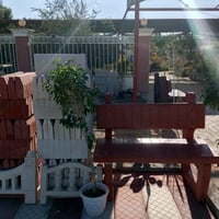 الرمادي التاميم • نقوش حدائق • مصطبة جلوس