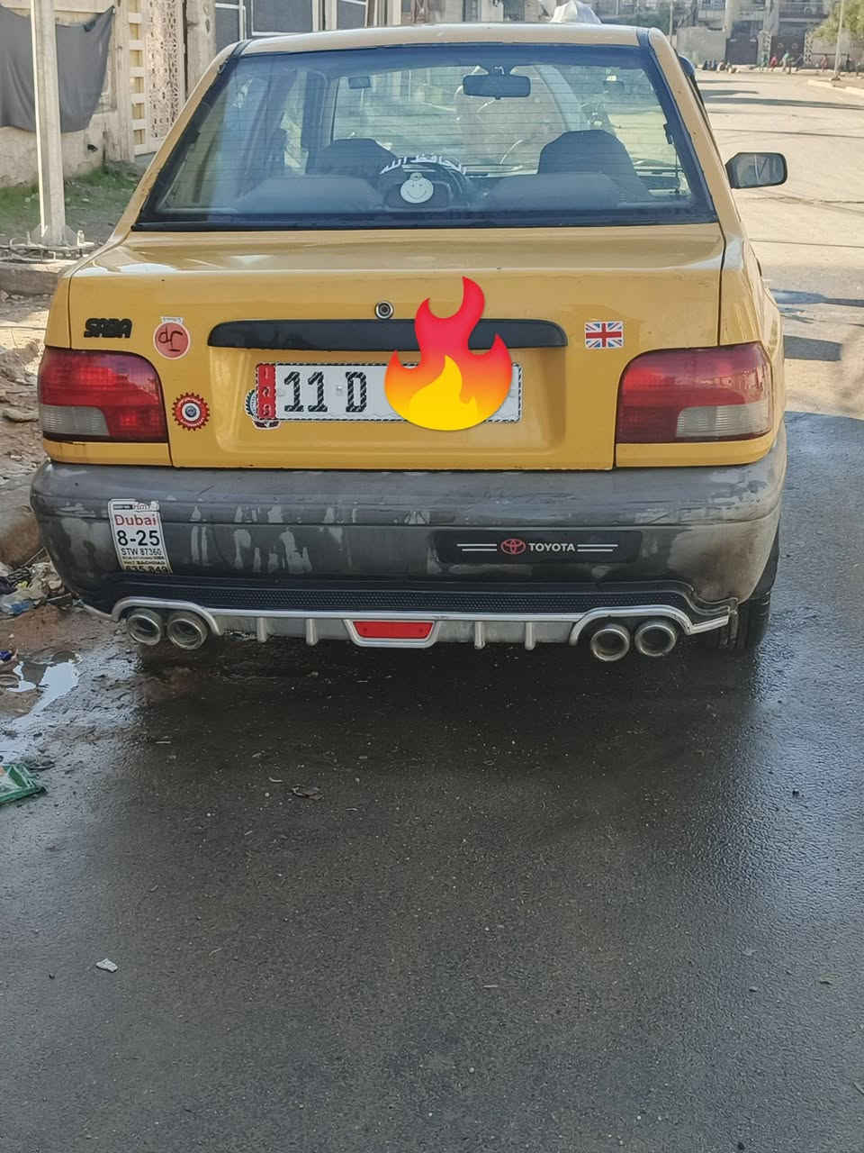 سلام عليكم سايبه موديل ١١سياره كير ومكينه جديده هئيه وغرامه مصفره سياره بيها نقوصات بصيطه مكانها شعب حي جزائر السعر ٢٤وبيها مجال حق الجيه للاستفسار ***********
