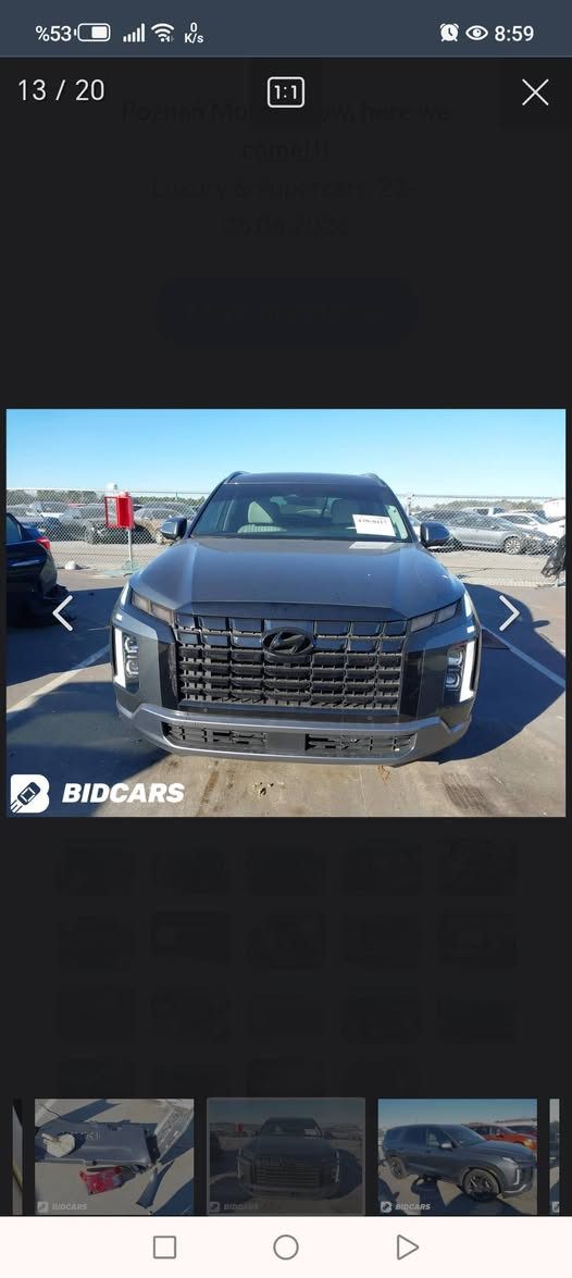 هيونداي باليسايد دخول جديد 2024 (وارد أمريكي) limited. .20000mile
***********
