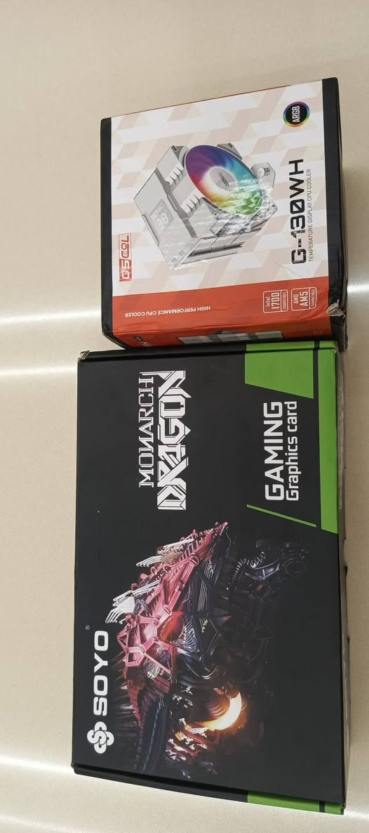 تجميعة العاب متوسطة
M. B x99 جديد
Cpu xeon 2667 v4 جديد
Gpu rx 580 8 gb soyo جديد
Ssd nvme 120 gb جديد
Hdd 500 gb
Ram 16 gb 2400
Psu 500 w
Case زجاج جهتين ٣ فانات ار جي بي متغير
السعر ٤٠٠ الف 
عنواني بغداد الطوبجي 
يوجد توصيل 
***********
