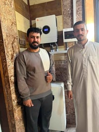 منظومة شمسية • بطارية 15kWh • انفرتر 6kW