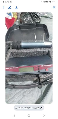 للبيع مايك وايرلس سنهايزر موديل الجيل الثاني نظيف جدا مع حقيبه صوت وكو...