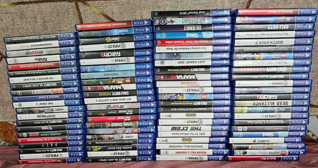 Les cd PlayStation 4 ps4
مانبيعش بالحبة نبيعهم كامل كيما راهم 
130 الف للحبة كاين 185 cd نبيع جملة كيما راهم كامل 

المكان : وادي رهيو غيليزان
توصيل 69 ولاية


**إذا كنت صاحب هذا الإعلان وتريد حذفه لأي سبب، رجاءا أرسل رسالة إلى الدعم الفني**
