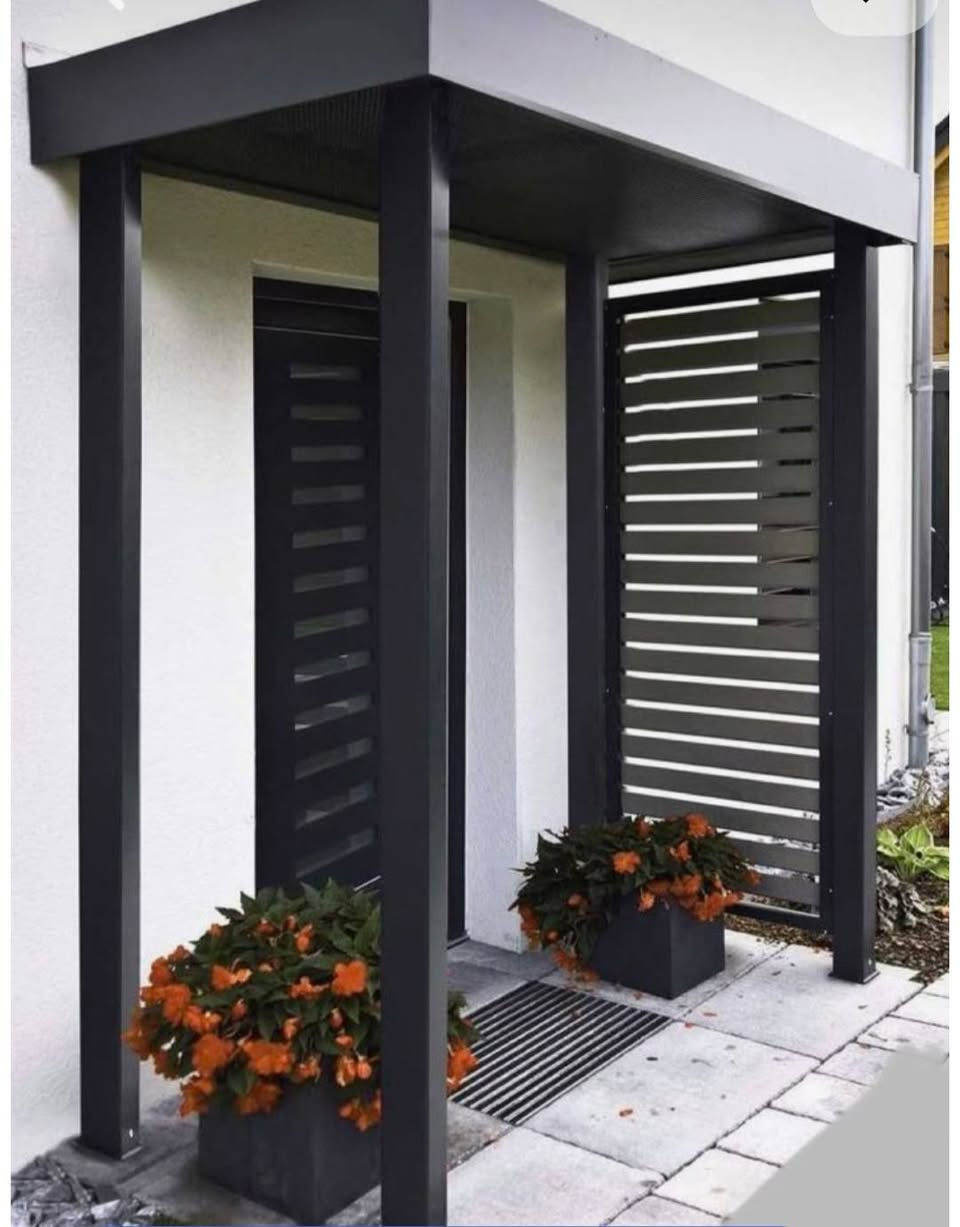 أجمل واحدث ديكورات ومظلات مدخل المنزل قابل للتنفيذ حدادة الأمير
العنوان صناعة بعشيقة للاستفسار ***********
