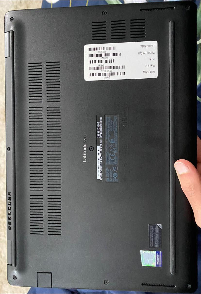 Dell5300
1-كوراي سفن من الجيل الثامن
2-رام 16DDR4
3-هارد 265ssd md. 2
4-كارت الشاشة 4كيكا داخلي
5-حجم الشاشة 13.5انج
6-دقة الشاشة 4k
والمعالج راح يكون من فئة U 
7-شاشة لمس 10 اصابع. 
8-كيبورد ضوئي.
9- ويندوز 11 

السعر 350 وبي مجال للتواصل *********** واتساب.
