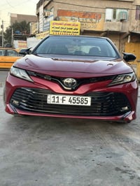 كامري 2018اللبيع وارد امريكي   فئة XLeفول سيارة رقمها بغداد صبغ قطعة و...