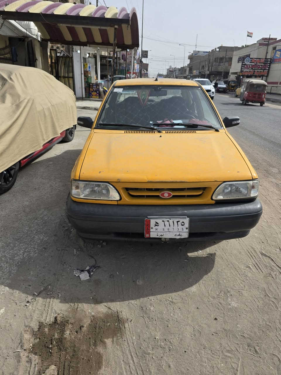 السلام عليكم سايبه لبيع موديل 2018 بسمي تحويل ثاني يوم رقم انكليزي سنويه جديده مصفره هيه وغرامات السعر 45 وبيهه مجال مكاني بغداد الكمالية شارع المصرف ***********
