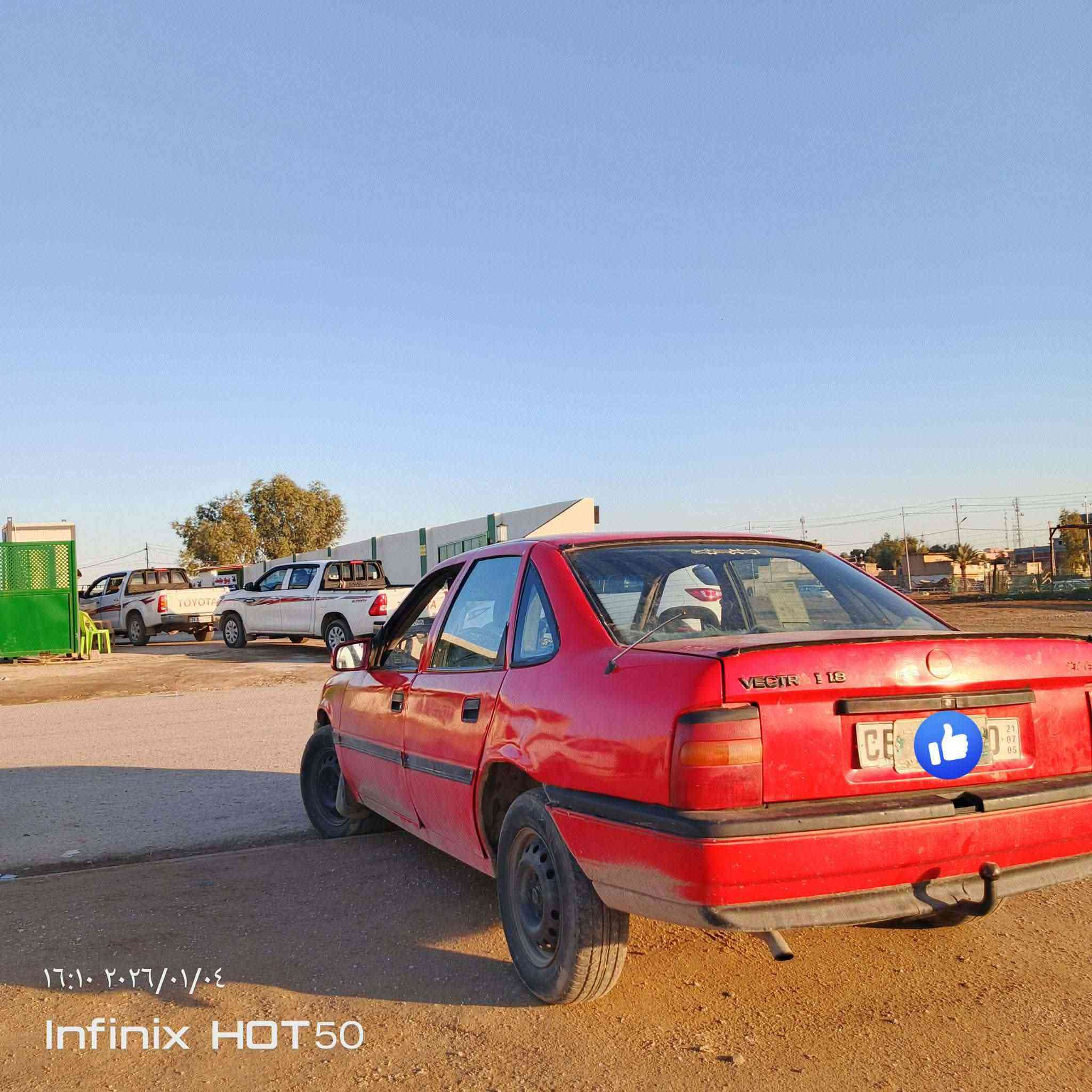 سلام عليكم للبيع اوبل فكترا موديل 90 حجم18 كربون بنزين بيه رقم نينوى رقمها خضر وشرط التحويل سعر 28//***********
