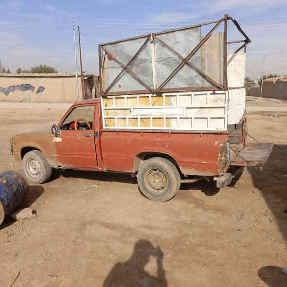 السلام عليكم
بيكم تيوتا موديل 82 للبيع
كير محرك اكسن شرط 
صدر معمر جديد باتري جديد 
تواير نص عمر 
للاستفسار اكثر اتصل على الرقم ***********
