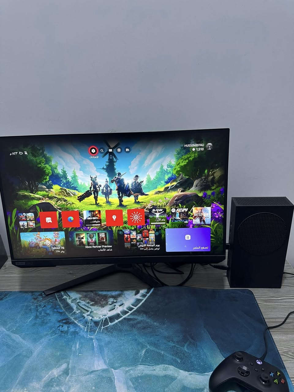 للبيع  اكس بوكس Series S (نسخة 1 تيرا) + شاشة سامسونج 
Odyssey G5 2K nVIDIA
G-SYNC
🔹 اكس بوكس Series S – 1TB أسود 
• استعمال خفيف مدة 3 أشهر
• الجهاز نظيف مثل الجديد
• بدون أي مشاكل أو صيانة
•  نسخة 1 تيرا مو   ال 500GB❌

🔹 شاشة SAMSUNG حجم 27 1440p, 165Hz, 1ms, GTG, IPS
• دقة QHD 2K
• تردد 165Hz
• نظافة 99‎%‎ جبتها وية الجهاز  
native FreeSync support and G-SYNC

السعر 700  الف قفل 
توصيل متوفر  🚚
*********** موجود واتساب وماسنجر
