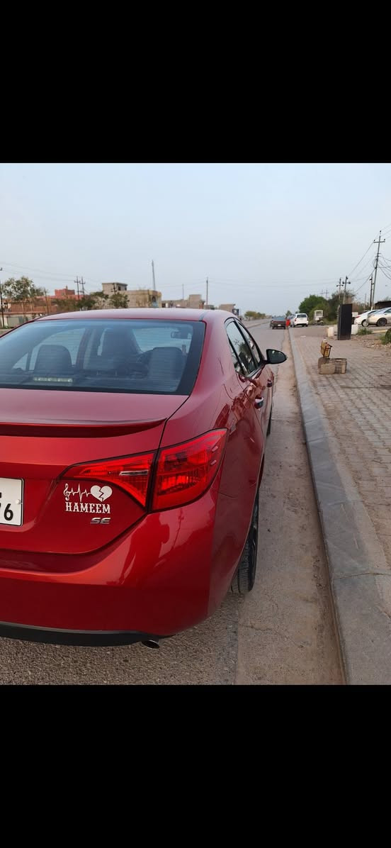 سلام عليكم كورلا 2018 se
بدون ايرباك ماشيه 104ميل 
كير مكينه حجر رادار لايتات راديترات كله بلاد مكفوله
سياره كلين فقط شبر بل بونيد بارد بدون دواخل
صدر جديد تخم تاير جديد سياره جديده 
رقم اربيل الجديد لحد ٢٠٢٩ بسمي تحويل تاني يوم
السعر 157 وبي مجال 
الرقم ***********
مكان ديالى 
مكلف بل نشر
