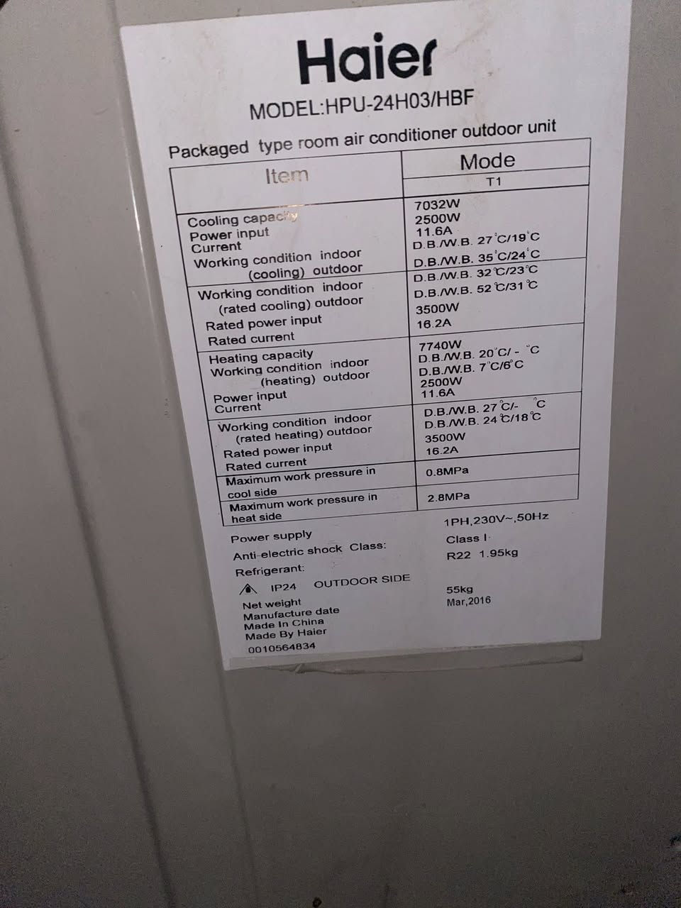 سبلت كنتوري 2 طن النوعيه Haier دبل راديتر يعني ب عز الصيف ما يفصل ع الفحص تجي تفحصه و تاخذه السعر 600 بي محال بسيط التواصل خاص و ***********
