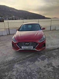 سوناتا موديل 2018 وارد أمريكي حادث بنيد شبر ومصبوغ ووقبق الجنطه بي بار...