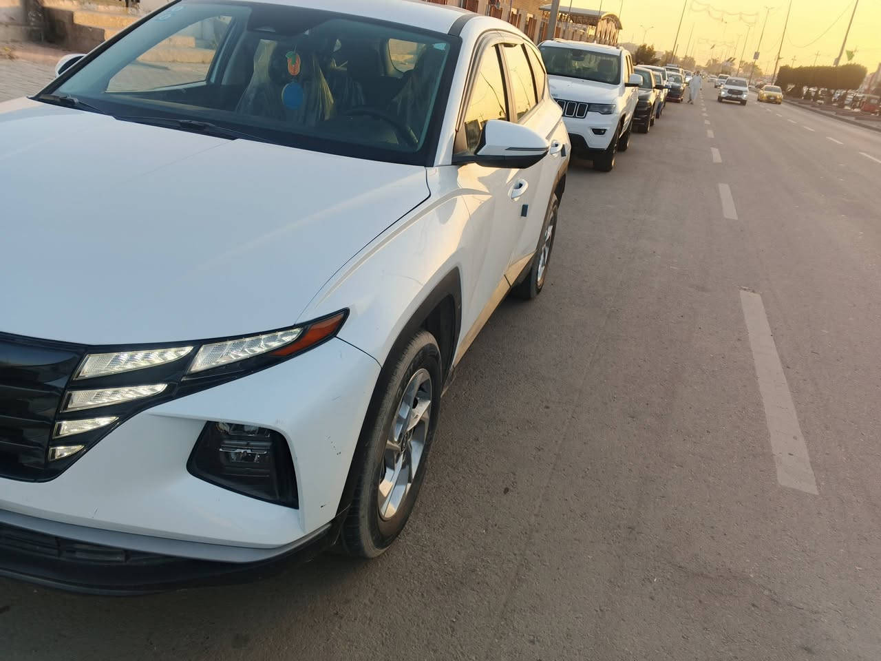 السلام عليكم سياره توسان وارد امريكي موديل 2022 حادث باب جاملغ خلفي ‏‪***********‬‏
