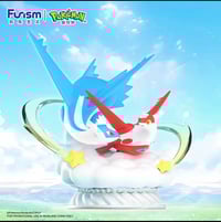 مجسم لشخصيتي بوكيمون الأسطوريتين "لاتياس" و "لاتيوس".   المجسم منتجًا ...