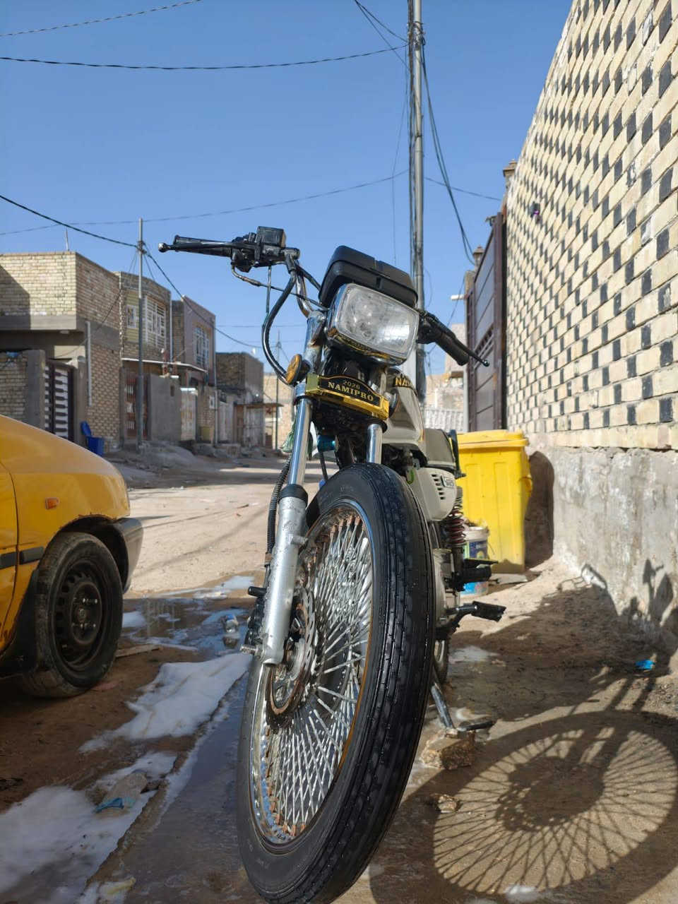 سلام عليكم 
دراجه مديل 23 شاصي ومكينه تايكر 
تعمير 
دراجه سكنر حلاوي 
دراجه مكفوله وغراض كامله من التاير لتاير 
دراجه أحله من الصور 
سعر 525 وبيها مجال بسيط متواجد خاص 
رقم *********** مكاني نجف حي النداء
