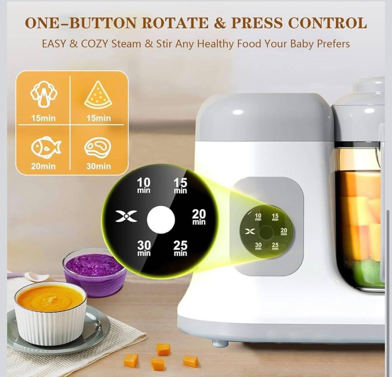 متوفر من امازون 💐

جهاز تحضير طعام الأطفال - 
تحكم بزر واحد بالتدوير والضغط، 
طعام أطفال جاهز في دقائق، معالج طعام، جهاز بخار، خلاط، طهي وتقليب تلقائي، 
طعام صحي منزلي الصنع للرضع والأطفال الصغار،

جديدة👍
السعر ٥٠ الف💐


**إذا كنت صاحب هذا الإعلان وتريد حذفه لأي سبب، رجاءا أرسل رسالة إلى الدعم الفني**