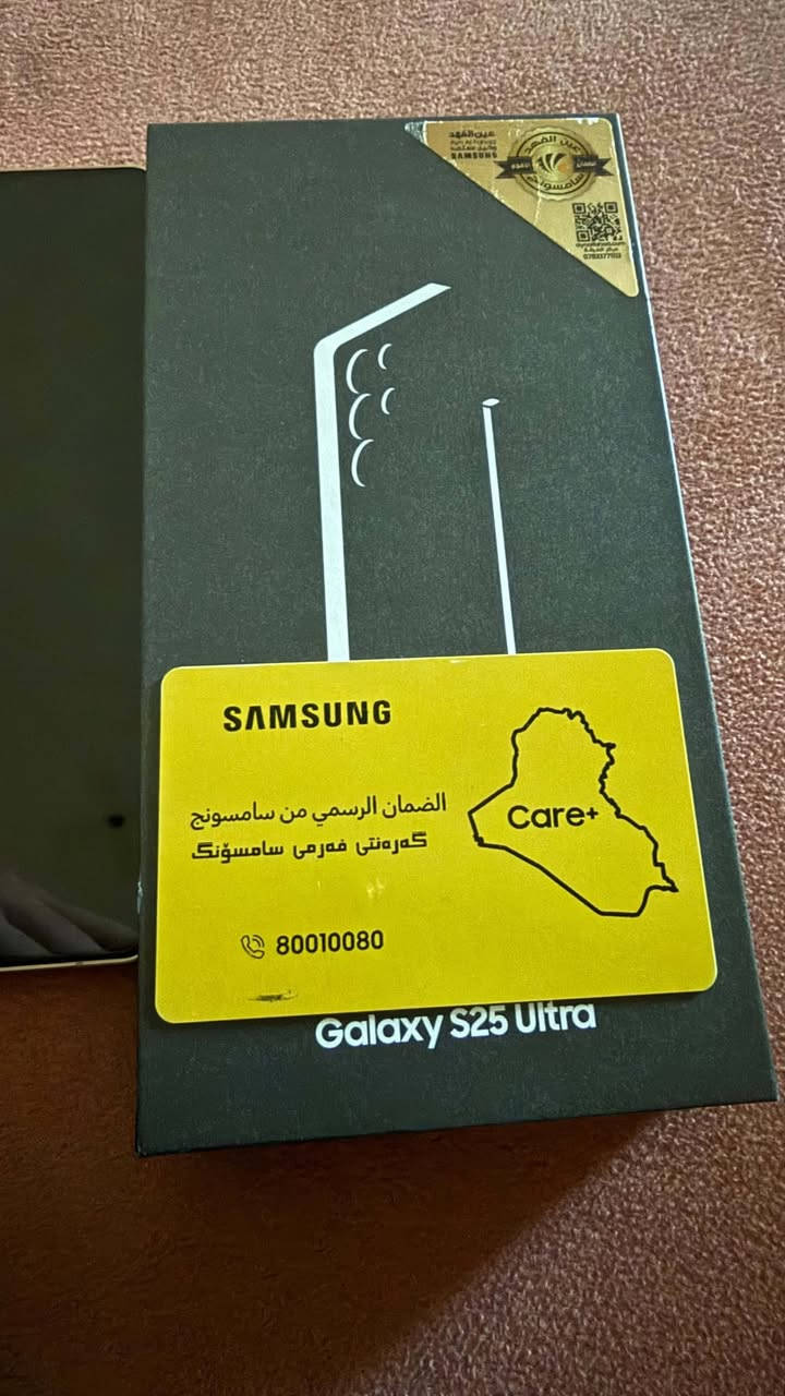 لسلام عليكم جهاز S25Ultra  256 اغراضة كالمة ويا لكيبل لاصلي ليجي بالكارتون ولكارتون موجود بحالة ممتازة ونضافة 100‎%‎بعده بضمان سعرو لجهاز 1100وبي مجال لطيبن او مراوس لايفون 15برو ماكس او ايفون 16برو ماكس وادفع فرق او S24Ultra512الرقم ***********
